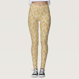 Viktoriansk Paisley-bladmönster Leggings