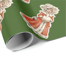 Viktoriansk papper docka vinternostalgiskt söt