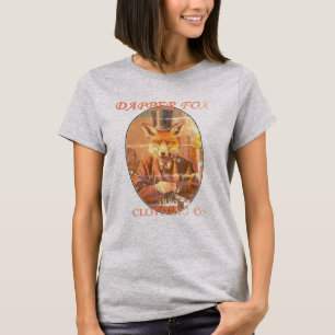 Viktoriansk räv T-shirt med infästrad Vintage