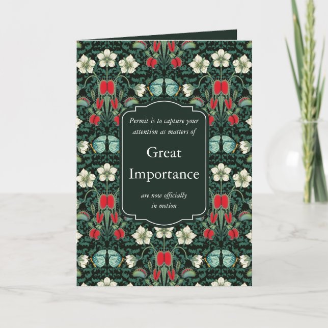 Viktoriansk Stil-Anpassningsbar för fälla och fjär Kort (Framsida)