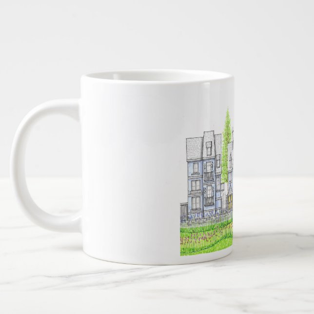 Viktoriansk stor mugg jumbo mugg (Vänster)