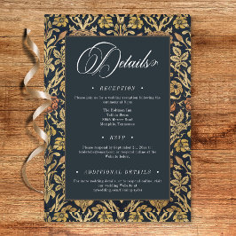 Viktoriansk tapet William Morris Blommig bröllop Tilläggskort