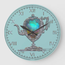 Viktoriansk Tekanna Stor Klocka