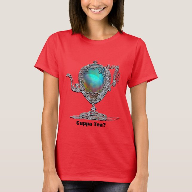 Viktoriansk Tekanna Tee Shirt (Framsida)