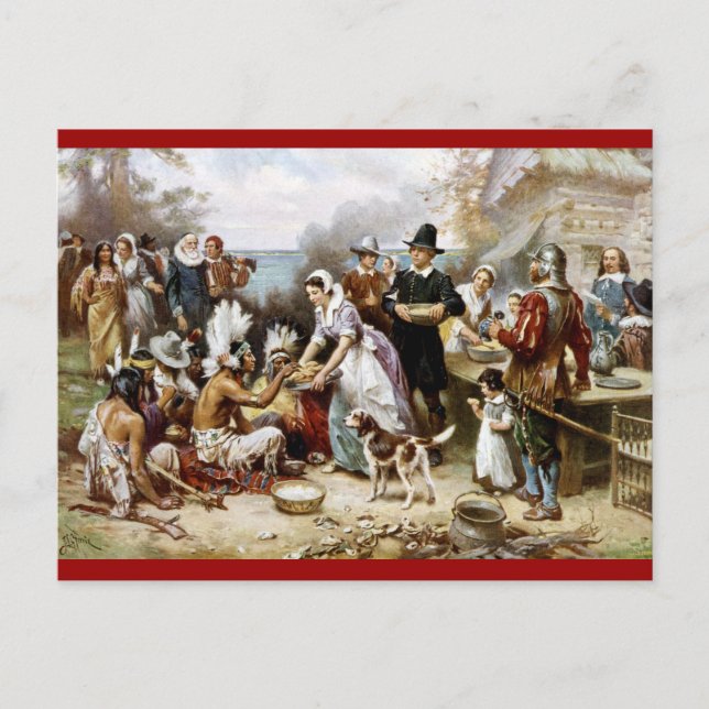 Viktoriansk Thanksgiving vykort (Framsida)