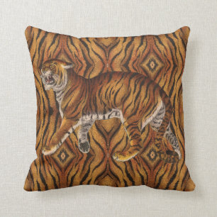 Viktoriansk tiger kudde