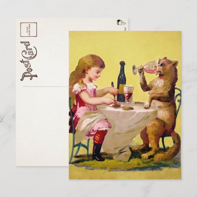 Viktoriansk uddryck - vykort (Fram/baksida)