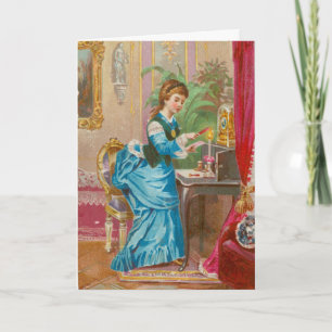 Viktoriansk uppmuntrande dikt "Om man visar sig sv Kort