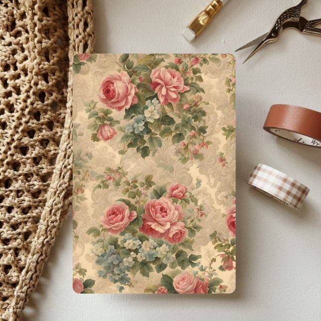 Viktoriansk vintage Blommigt scrapbook  (Skapare uppladdad)
