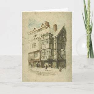 Viktoriansk Vintage - Town Scene Distress Helgkort