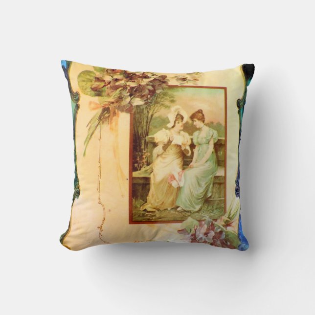 Viktorianska Dam i Garden Photo Design Pillow Kudde (Framsida)