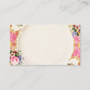 Viktorianska engelska Ro High Tea Party Place Card Placeringskort