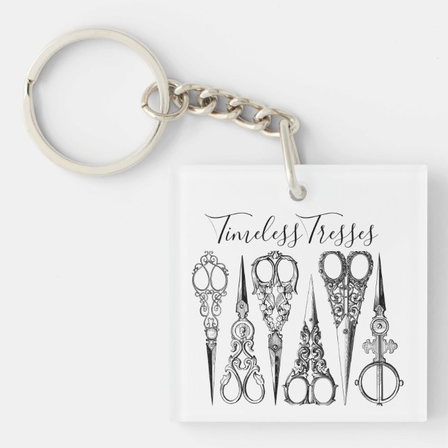 Viktorianska hårfrisörsaxar elegant (Framsidan)