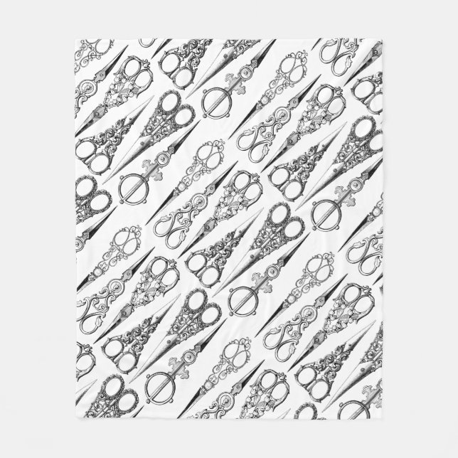 Viktorianska hårfrisörsaxar elegant fleecefilt (Framsidan)