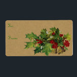 Viktorianska juletiketter fraktsedel<br><div class="desc">Viktoriansk julklapp. Enkel att anpassa. Ändra texten stil med knappen "Anpassa".</div>