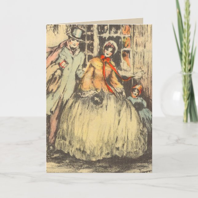 Viktorianska julkort helgkort (Framsida)