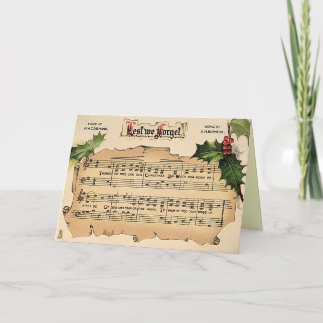 Viktorianska julkort helgkort (Framsida)