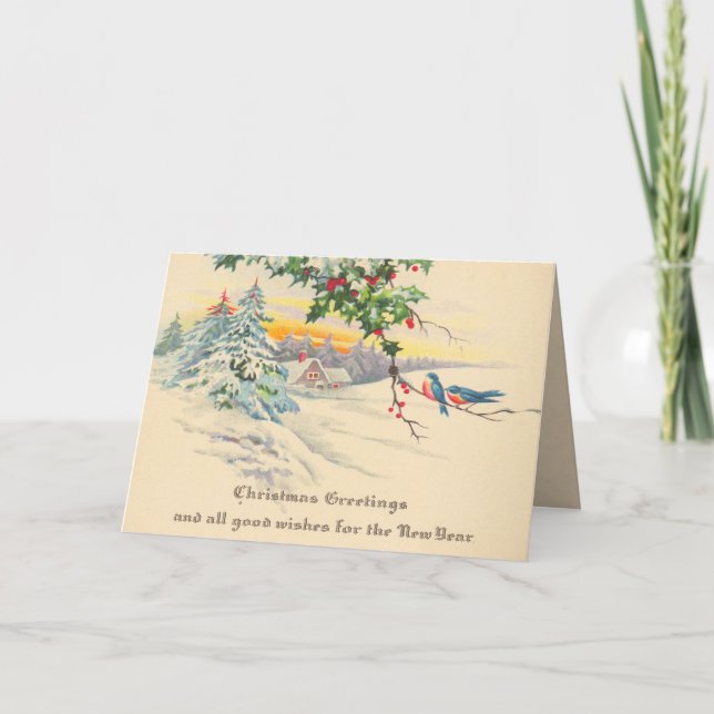 Viktorianska julkort helgkort (Framsida)