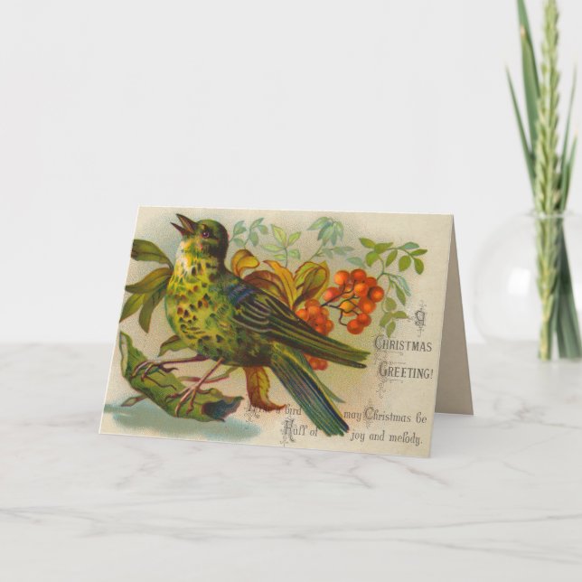 Viktorianska julkort helgkort (Framsida)