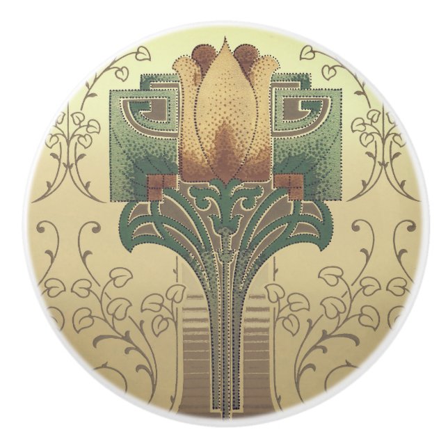 Viktorianska konst- och hantverksblommor knopp (Framsidan)