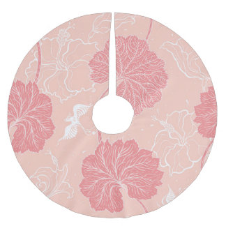 Viktorianska Löv: Hand plockade Ornament. Julgransmatta Borstad Polyester
