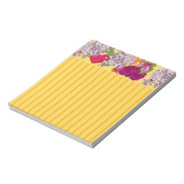 Viktorianska örhängen och Blommor Anteckningsblock