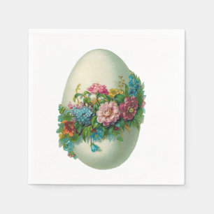 Viktorianska Påsk-blomman Ägg! Pappersservett