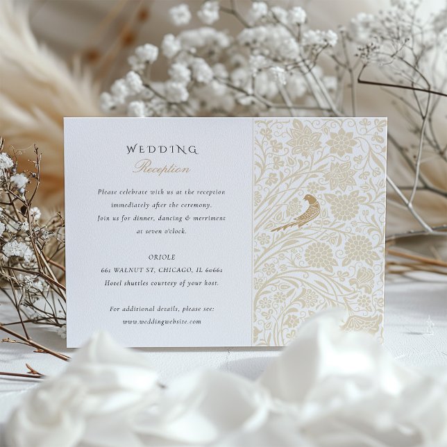 Viktorianskt Blommigtens bröllopskort Tilläggskort (Skapare uppladdad)