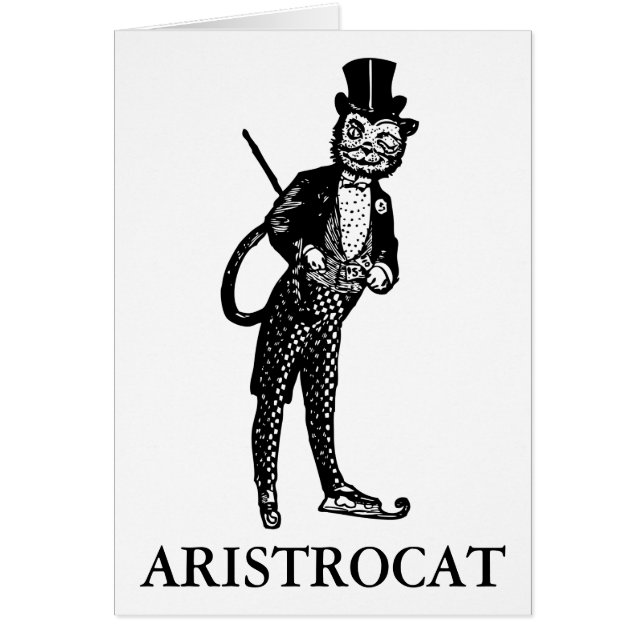 Viktorianskt gratulationskort, Aristrocat Hälsningskort (Framsidan)