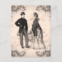 Viktorianskt par retro vintage stil