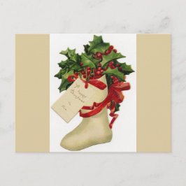 Viktorianskt vykort för julförråd