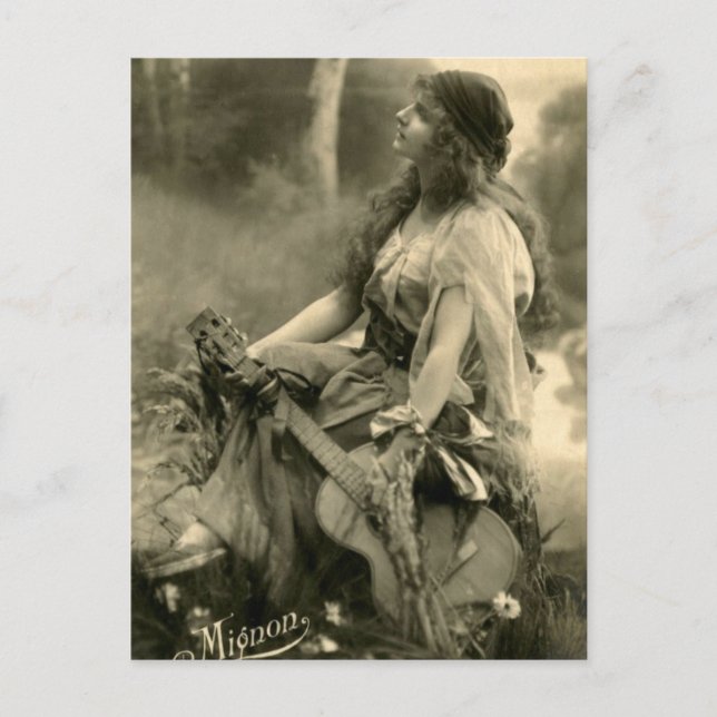 Viktorianskt vykort för zigenare (Framsida)