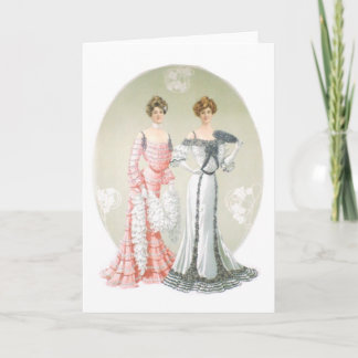 Viktoriskt Dam-hälsningskort Kort