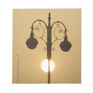 Viktoriskt diagram: Vintage Streetlight-lampsposte Anteckningsblock