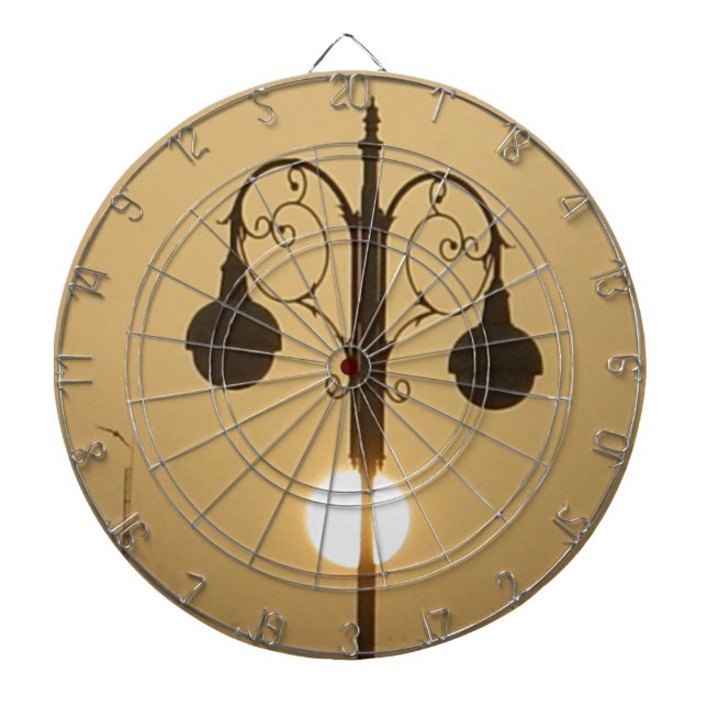 Viktoriskt diagram: Vintage Streetlight-lampsposte Piltavla (Framsidan)