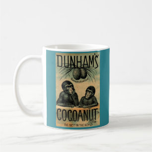 Viktoriskt handelskort: Dunhams Cocoanut Kaffemugg