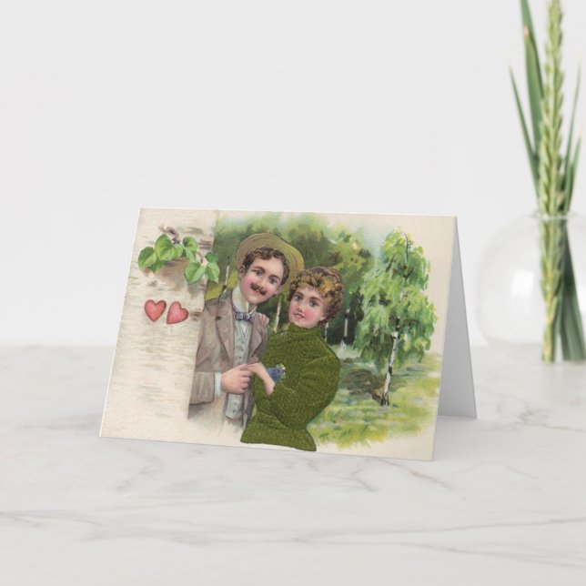 Viktoriskt kort för flytande par (Framsida)