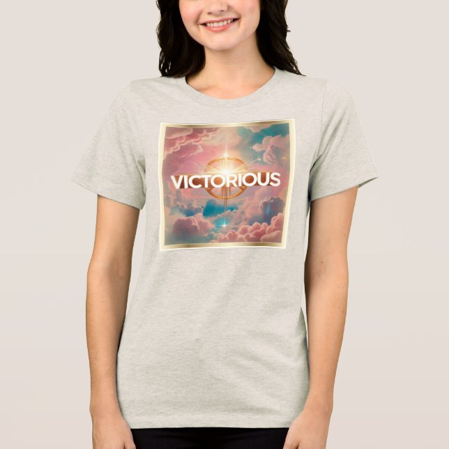 Viktoriskt Ord i Futuristiska Clouds T Shirt (Framsida)