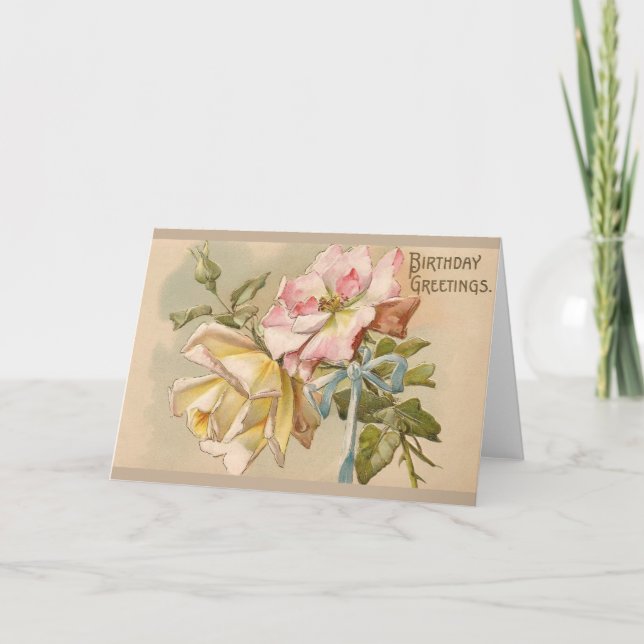 Viktoriskt Ro-hälsningskort Kort (Framsida)