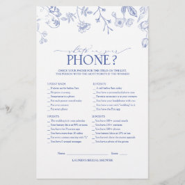 Viktoriskt spel för Fransk Blue & White Möhippa