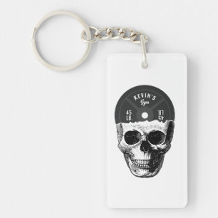Viktskylt Skullträning Bodybuilding Gym Nyckelring