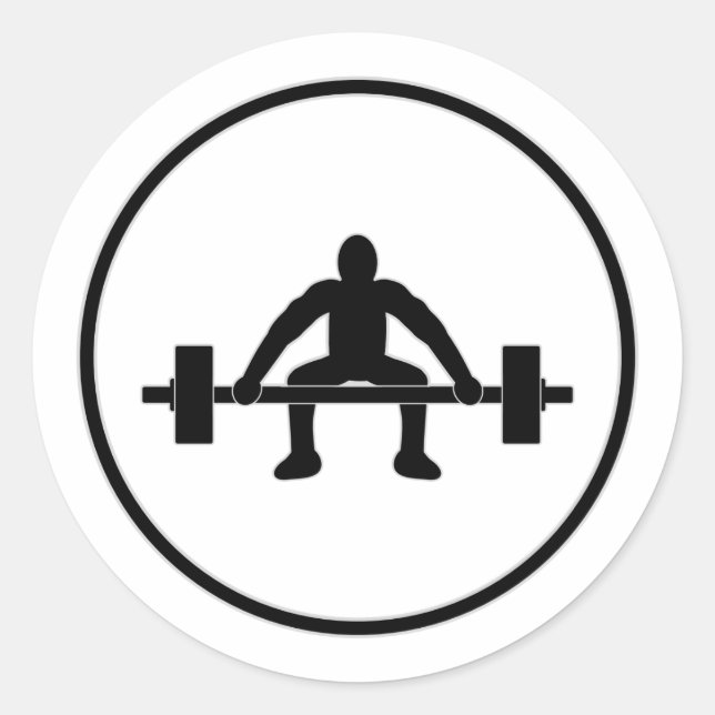 Vikttecken Hiss Runt Klistermärke (Framsida)