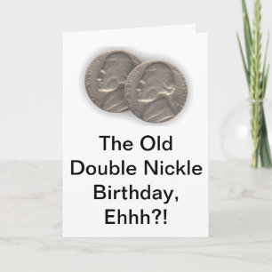 Vikttest 55:e födelsedagskort kort