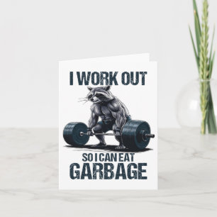 Viktträning för rackoon-gymmen... kort