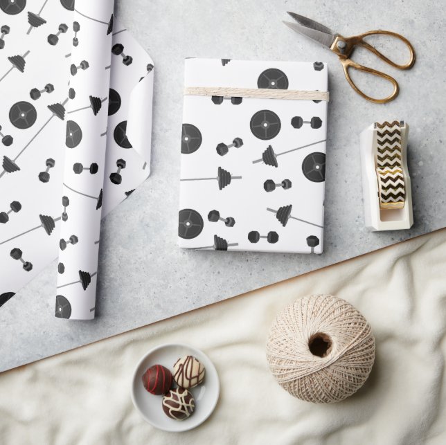 Viktträningsfack Dumbbell Bodybuilding Presentpapper (Hantverk)