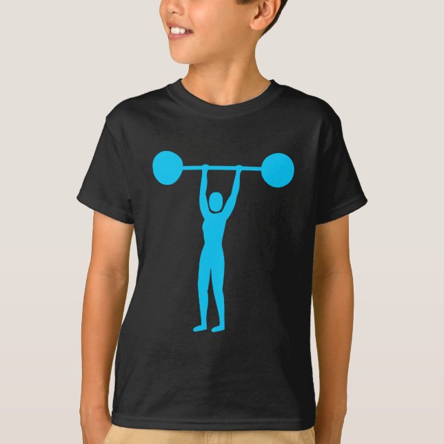 Viktupplyft 02 - Blått Himlar T-shirt (Framsida)