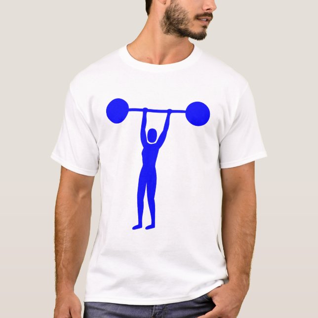 Viktupplyft 02 - blått t-shirt (Framsida)