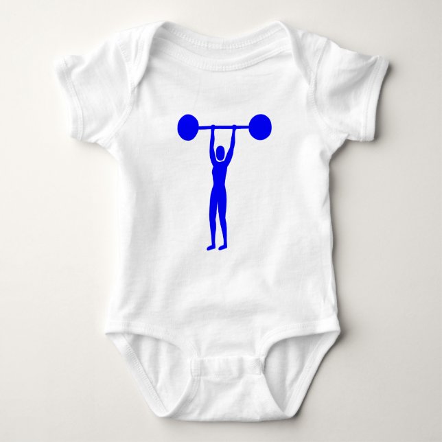Viktupplyft 02 - blått tee shirt (Framsida)