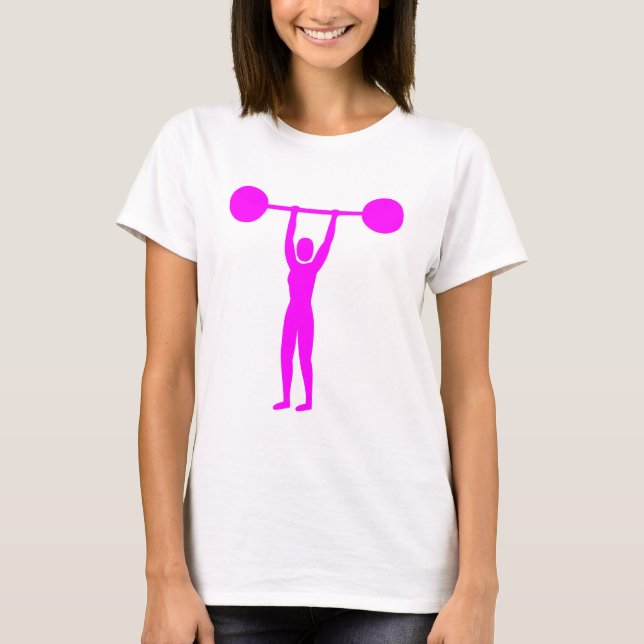 Viktupplyft 02 - Magenta Tee Shirt (Framsida)