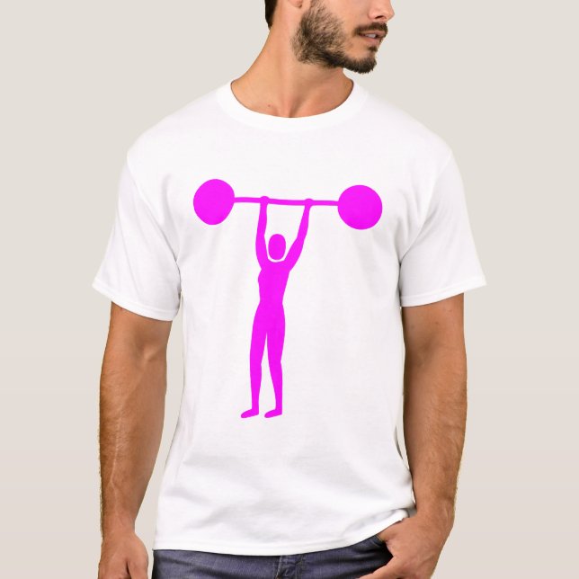 Viktupplyft 02 - Magenta Tee Shirt (Framsida)